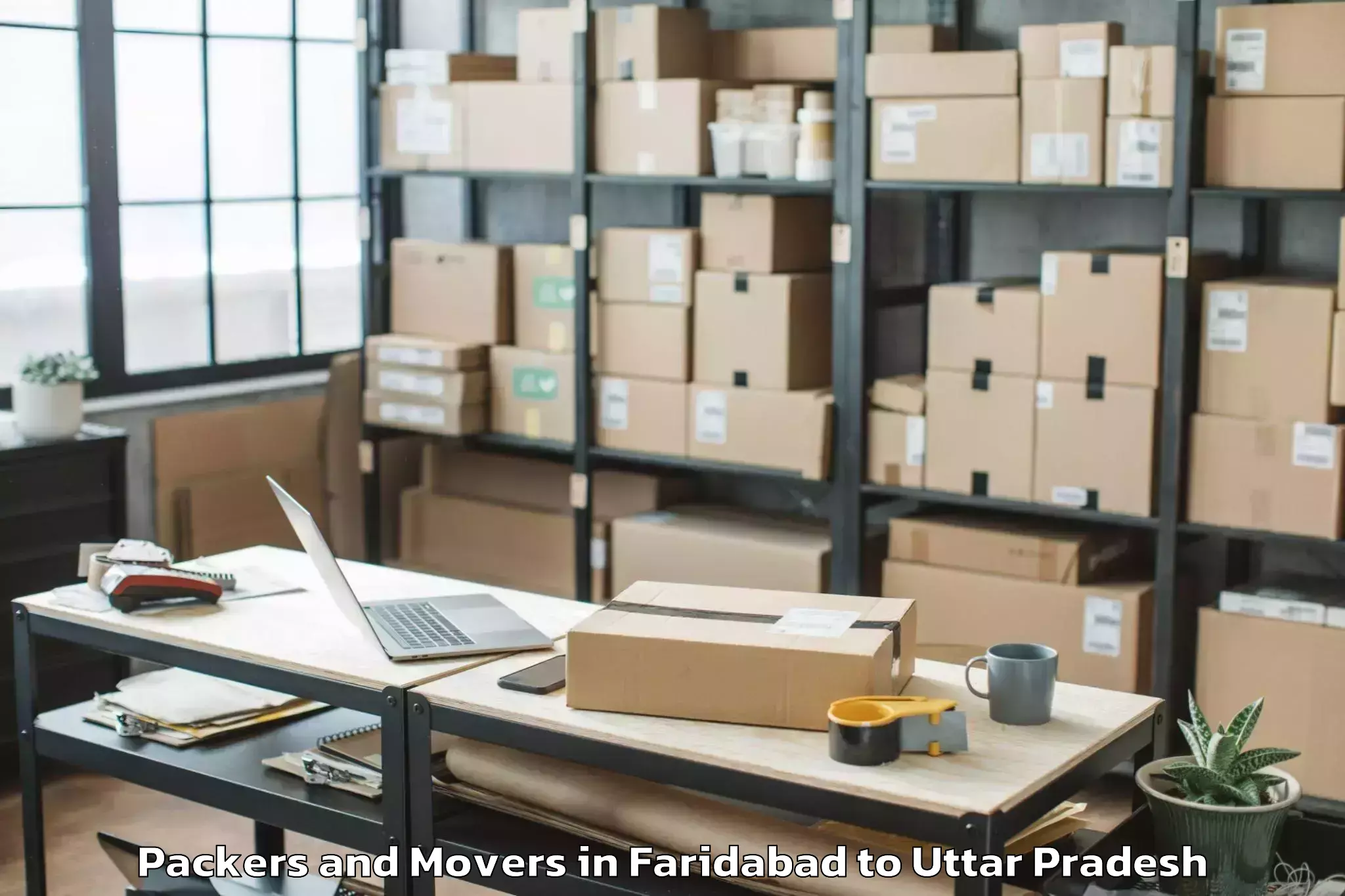 Faridabad to Ghatampur Packers And Movers